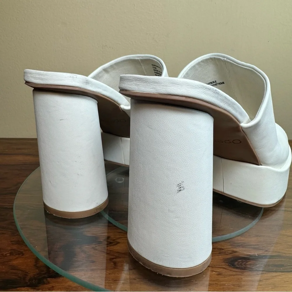 OPEN EDIT Penni Platform Slide Sandal In Ivory